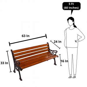 Garden bench online height