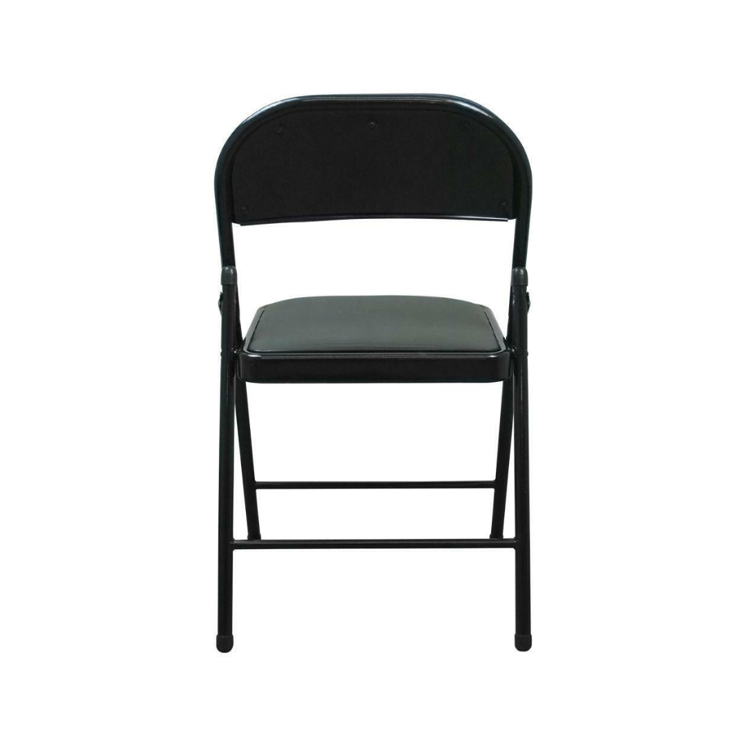 Mua Birsppy HGB Padded Folding Chair Set of 4 Black Fabric Folding Chairs  with Padded Seats and Steel Frame for Events Office Wedding Party - 350  Pound Capacity trên  Mỹ chính hãng 2024